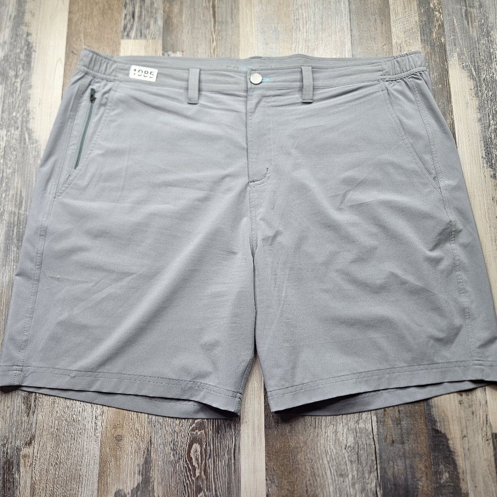 Free Fly Men's Shorts Flat Front 3XL Light Grey